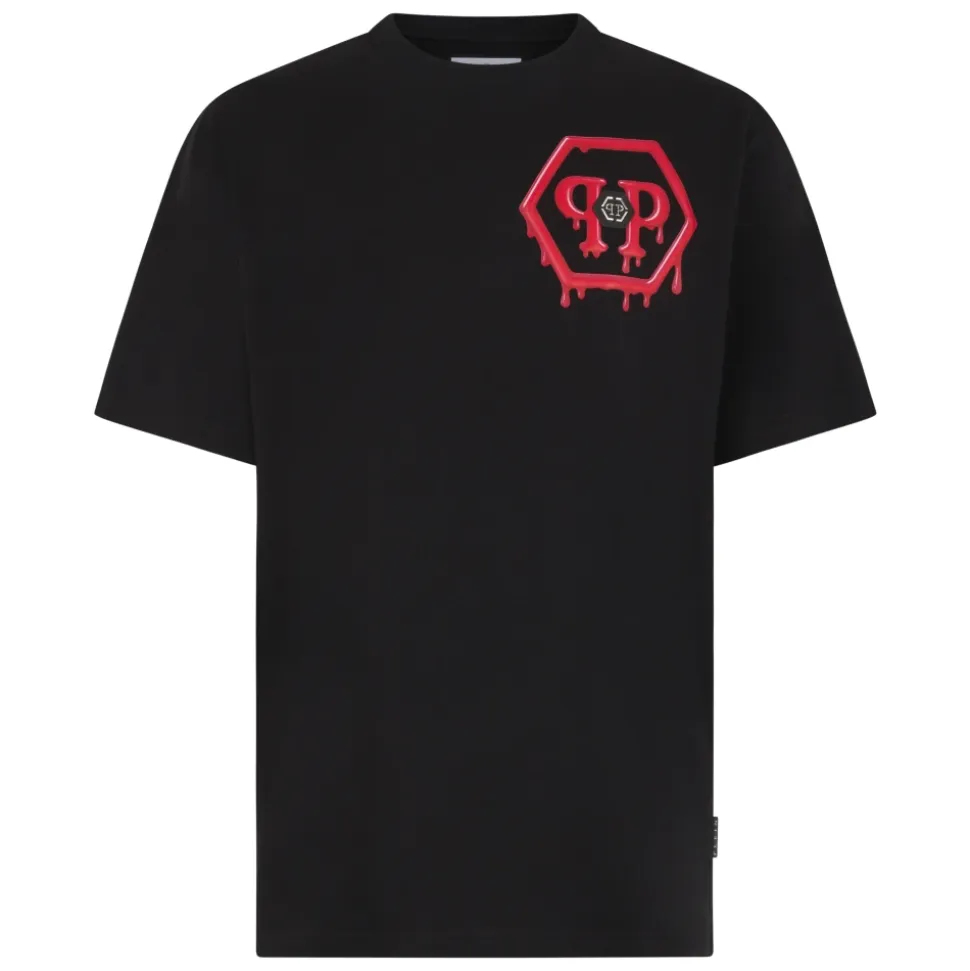 T-Shirt z Okrągłym Dekoltem Puffy Hexagon