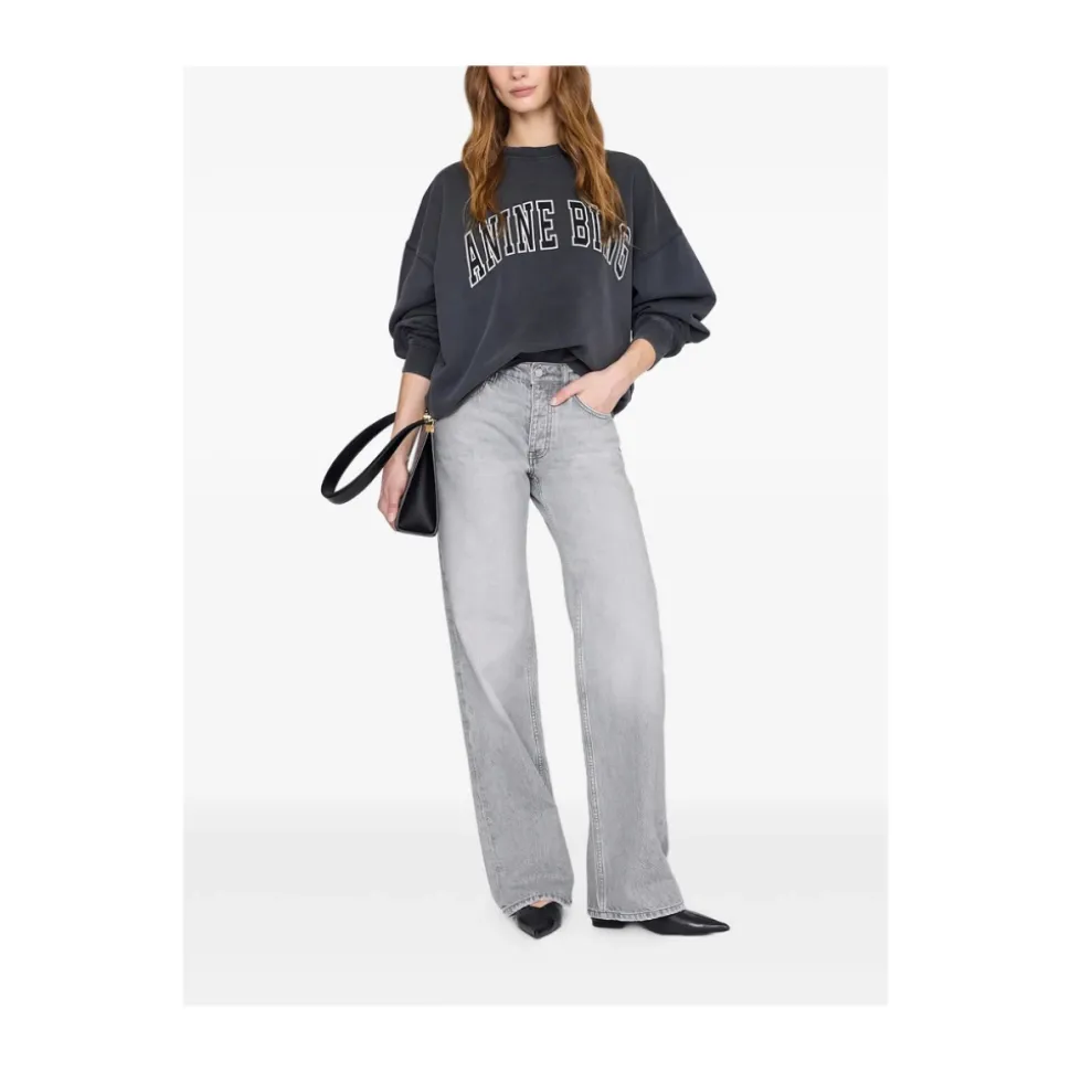 Washed Crew Neck Sweatshirt