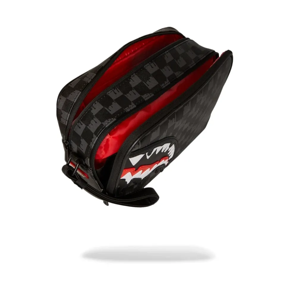 Wegańska Skóra Beauty Case Pochette Shark
