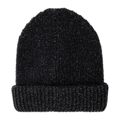 Wełniana Czapka Beanie z Metaliczną Nicią