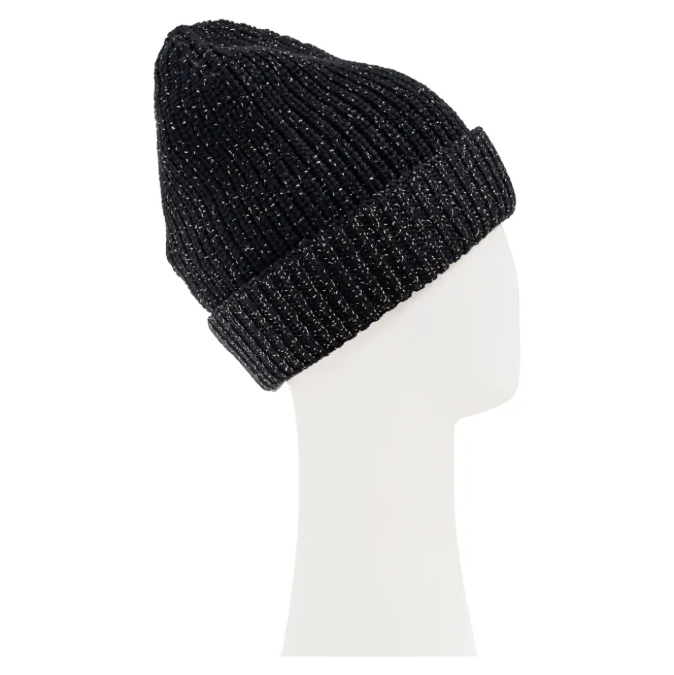Wełniana Czapka Beanie z Metaliczną Nicią