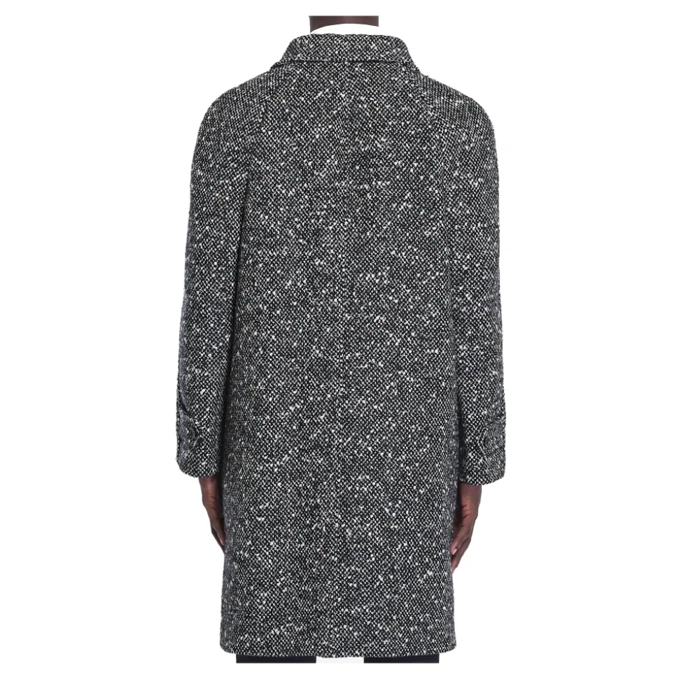 Wełniany płaszcz Tweed z Mohairem