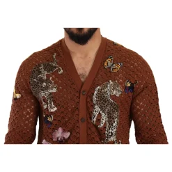 Wielokolorowy Sweterek z Haftem Elegancja