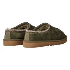 Wygodne Zamszowe Kapcie w Burnt Olive