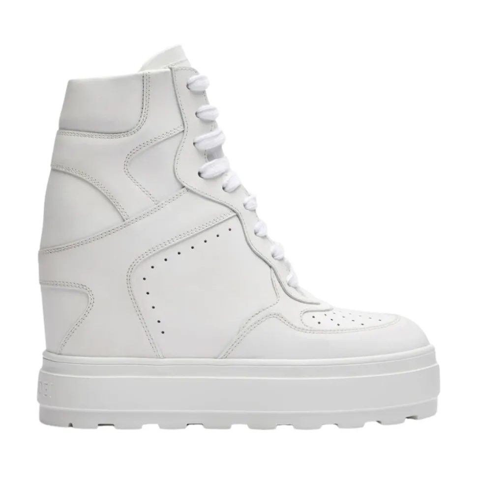 Wysokie Skórzane Sneakersy
