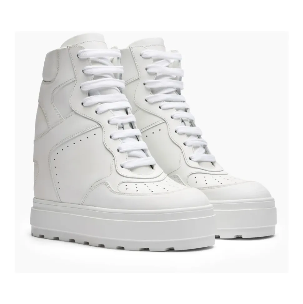 Wysokie Skórzane Sneakersy