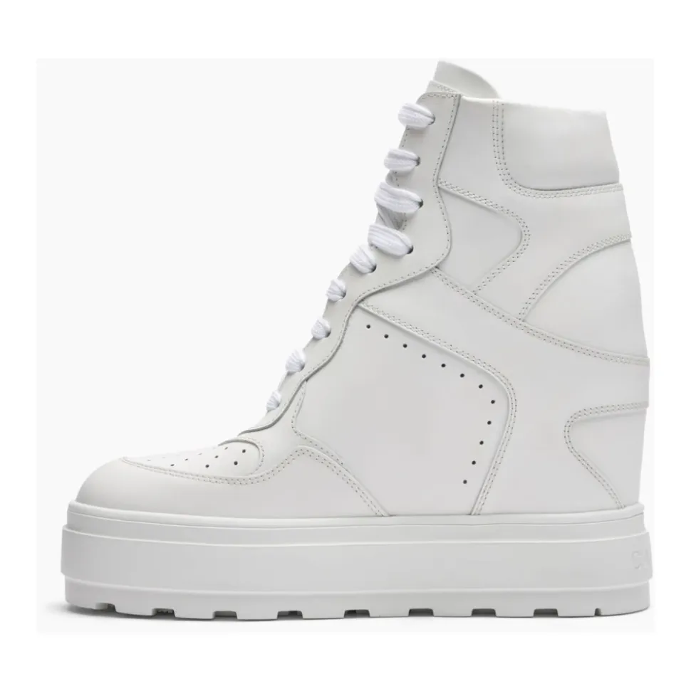 Wysokie Skórzane Sneakersy