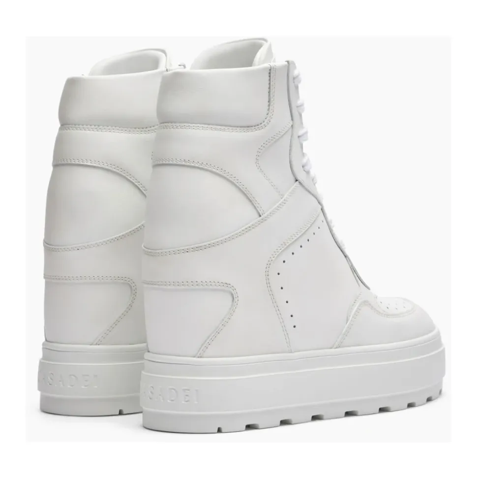 Wysokie Skórzane Sneakersy