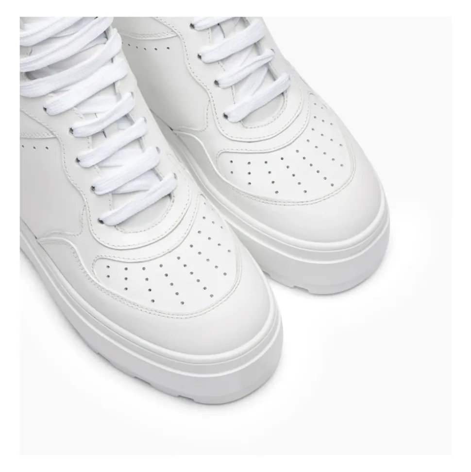 Wysokie Skórzane Sneakersy