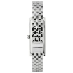 YA127504 - G-Frame Stalowa koperta, czarna tarcza z 3 diamentami, stalowy bransoletka