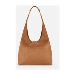 Zamszowa torba typu hobo