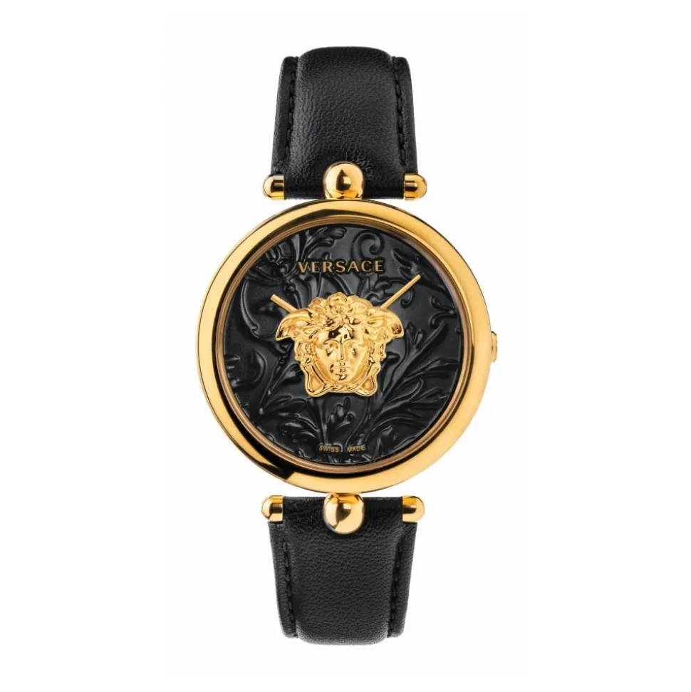 Zegarek damski Palazzo Empire 39 mm Meduza na tarczy Pasek skórzany VECO01420
