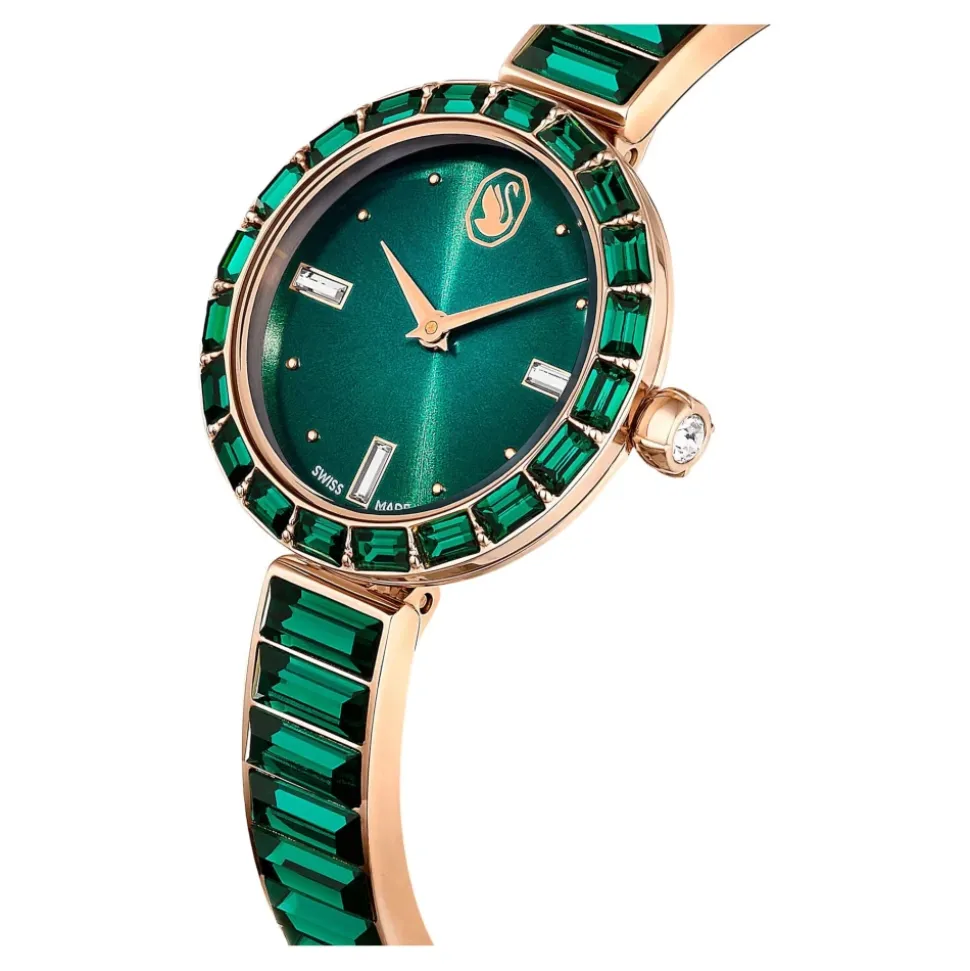 Zegarek Unisex Matrix Bangle 25 mm Zielony/Szampańsko‑Złoty 5690808