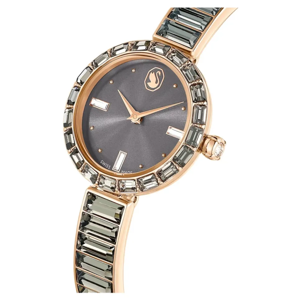 Zegarek Unisex Matrix Bransoletka 25 mm Różowe złoto & Szary 5679887