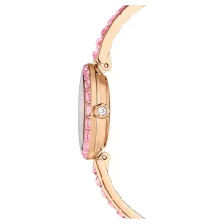 Zegarek Unisex Matrix Bransoletka 25 mm Różowe Złoto Różowy 5679890