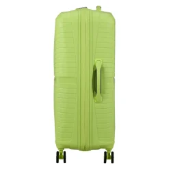 Zielona walizka kabinowa American Tourister z twardą skorupą w kolorze Electric Lime