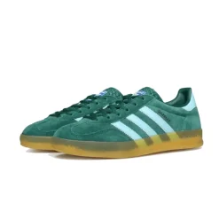 Zielone Sneakersy Gazelle Indoor Stylowe Klasyczne
