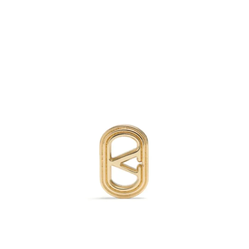 Złote Kolczyki z logo V